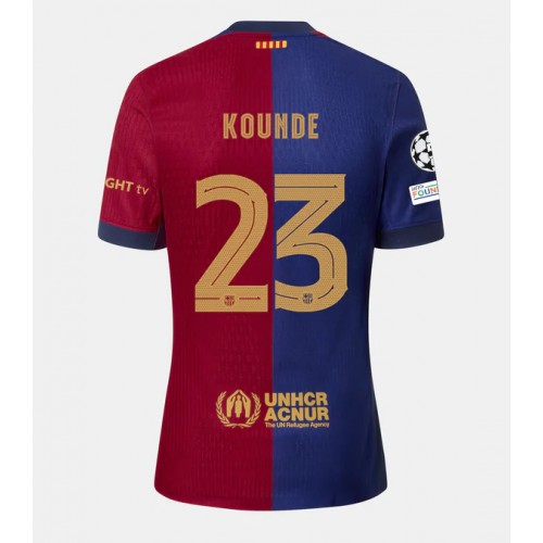 Fotbalové Dres Barcelona Jules Kounde #23 Domácí 2024-25 Krátký Rukáv